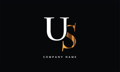 US, SU, U, S Abstract Letters Logo Monogram