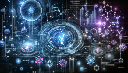 Fototapeta premium Connessioni Futuristiche- Il Mondo della Tecnologia Avanzata