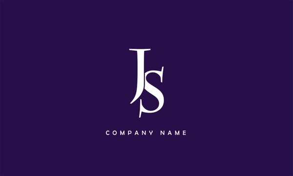 JS, SJ, J, S Abstract Letters Logo Monogram