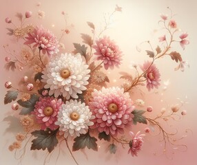 An image of whimsical Chrysanthemum flowers