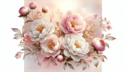 An image of whimsical Peonies flowers