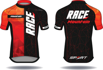 Cycle jersey.sport wear protection equipment vector
