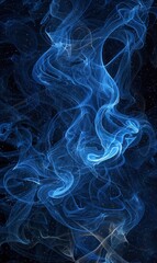 Obraz premium Blue Abstract Particle Streams,Photorealistic HD