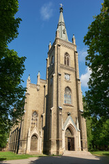 Old ancient St Paul evangelical lutheran church, Riga, Latvia.