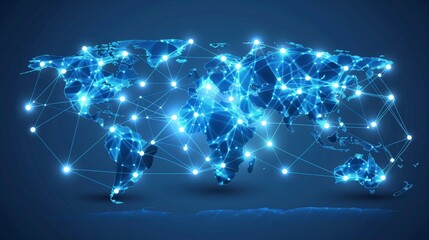 Generate an image representing the global connectivity