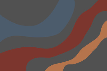 Soft and simple red and blue irregular abstract color blocks