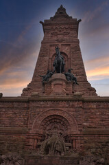 Das Barbarossadenkmal im Kyffhäuser Thüringen Deutschland
