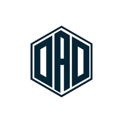 DAD logo. D A D design. White DAD letter. DAD, D A D letter logo design. D A D letter logo design in FIVE, FOUR, THREE, style. letter logo set in one artboard. D A D letter logo vector design.	
