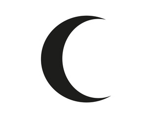 Moon black icon