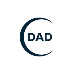 DAD logo. D A D design. White DAD letter. DAD, D A D letter logo design. D A D letter logo design in FIVE, FOUR, THREE, style. letter logo set in one artboard. D A D letter logo vector design.	

