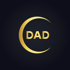 DAD logo. D A D design. White DAD letter. DAD, D A D letter logo design. D A D letter logo design in FIVE, FOUR, THREE, style. letter logo set in one artboard. D A D letter logo vector design.	

