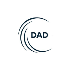 DAD logo. D A D design. White DAD letter. DAD, D A D letter logo design. D A D letter logo design in FIVE, FOUR, THREE, style. letter logo set in one artboard. D A D letter logo vector design.	

