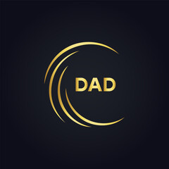 DAD logo. D A D design. White DAD letter. DAD, D A D letter logo design. D A D letter logo design in FIVE, FOUR, THREE, style. letter logo set in one artboard. D A D letter logo vector design.	

