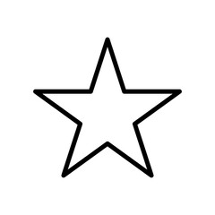 star icon star vector logo Isolated stars on white background