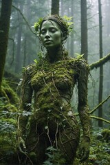 Forest Nymph: The Fusion of Nature and Art