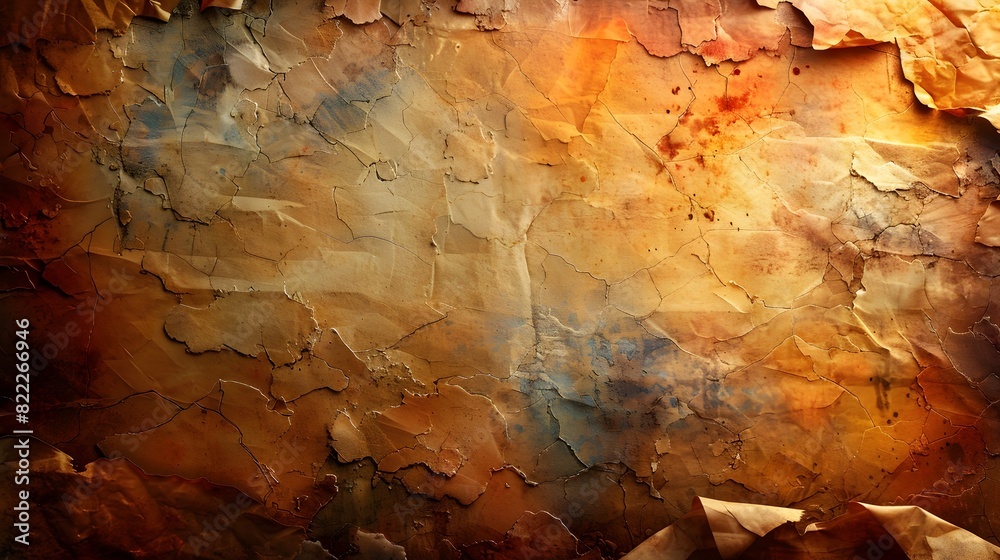 Poster dramatic weathered textural abstract grunge background with rustic earthy tones and distressed surfa