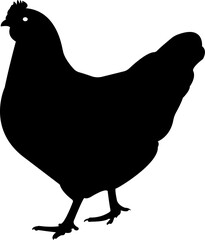 Hen Cock Chicken Silhouette Animal