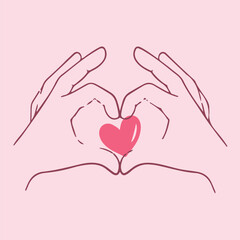 love hand sign language vector