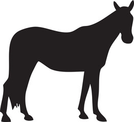 Silhouette Horse Illustration 