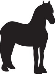 Silhouette Horse Illustration 
