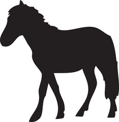 Silhouette Horse Illustration 