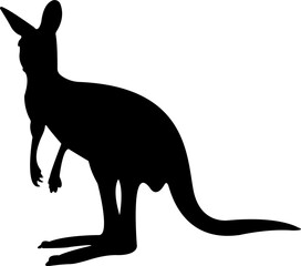 kangaroo illustration Silhouette 