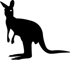 kangaroo illustration Silhouette 
