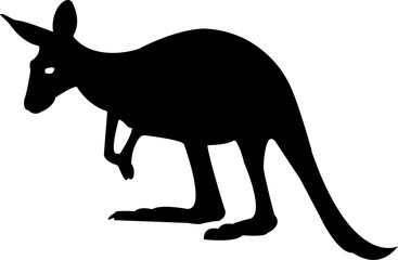kangaroo illustration Silhouette 