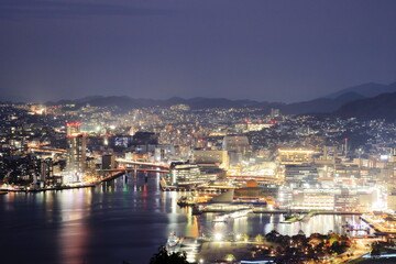 Naklejka premium 鍋冠山展望台からの眺め