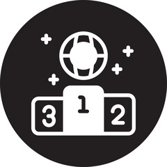 podium glyph icon