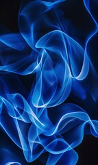 Obraz premium Blue Abstract Techno Lines,Photorealistic HD