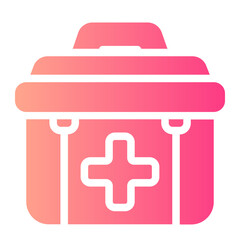 first aid kit gradient icon