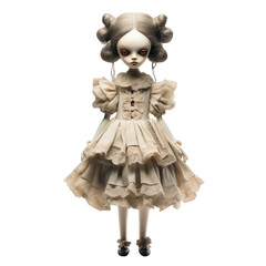 Fototapeta premium horror doll transparent background