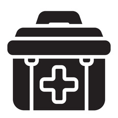 first aid kit glyph icon