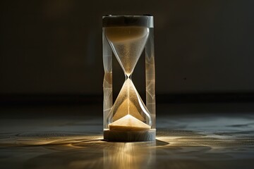 hourglass on the sand