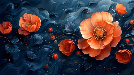 Vibrant and Ethereal Floral Arrangement in Dramatic Dark Hues