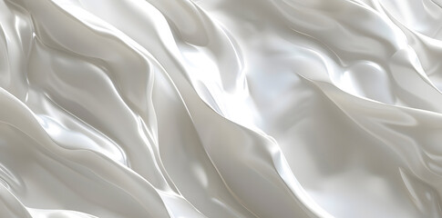 Fototapeta premium 3d liquid milk wavy texture background