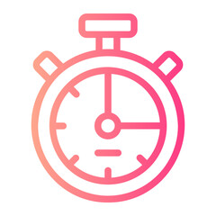 stopwatch gradient icon