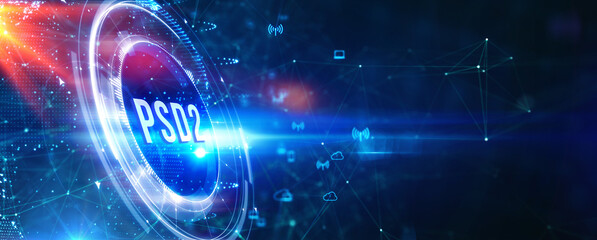 Fintech Financial technology Cryptocurrency investment and digital money. Business concept on virtual screen. 3d illustration