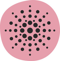 Mid Century Floral Element Shape