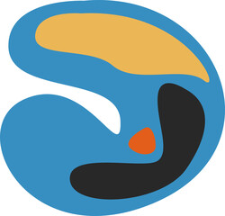 Mid Century Floral Element Shape