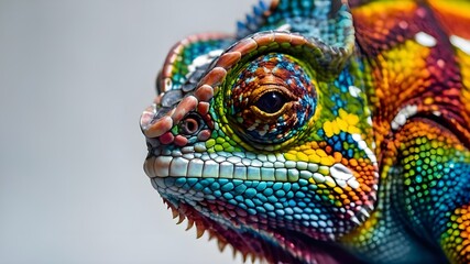 Fototapeta premium close up of chameleon