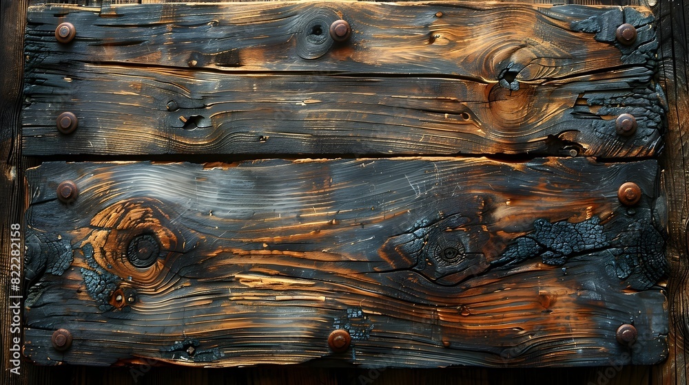 Aufkleber weathered wooden planks with natural grain and rustic charm ideal for backgrounds and textures
