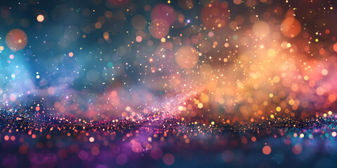 Abstract glitter background Colorful glitter lights
