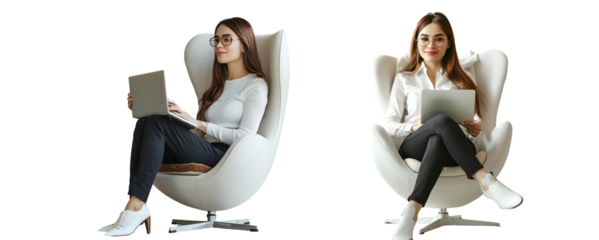 group of businesswoman working laptop