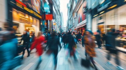 people walking in the city
