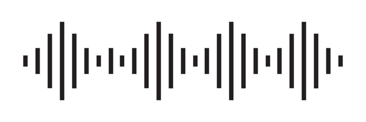 Audio technology, music sound waves vector icon illustration. Sound waves vector illustration eps10