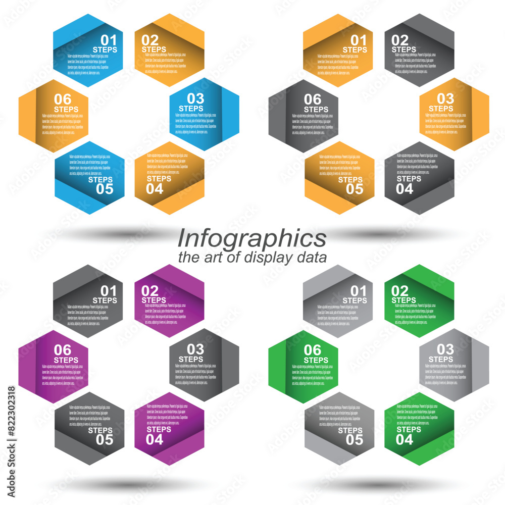 Poster collection infographic template for modern data visualization and ranking and statistics.