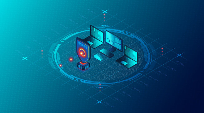 Network Security Concept - 3D Illustration