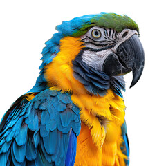 Fototapeta premium Parrot isolated on transparent background.